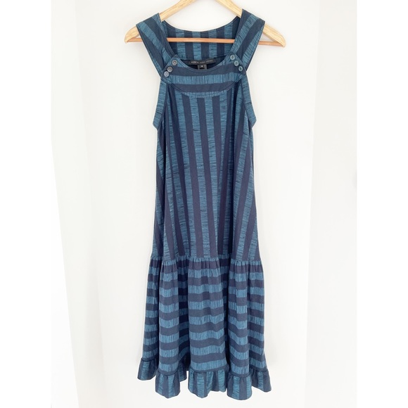 Marc By Marc Jacobs Dresses & Skirts - Marc by Marc Jacobs blue striped midi dress